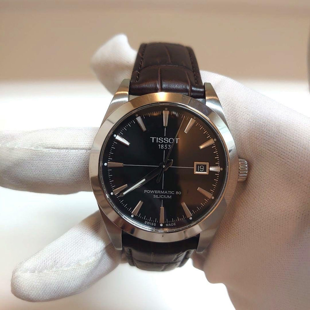 Swiss Precision in Brown Leather