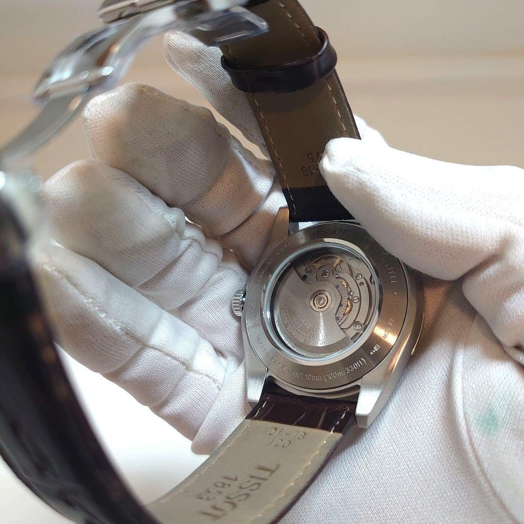 Swiss Precision in Brown Leather