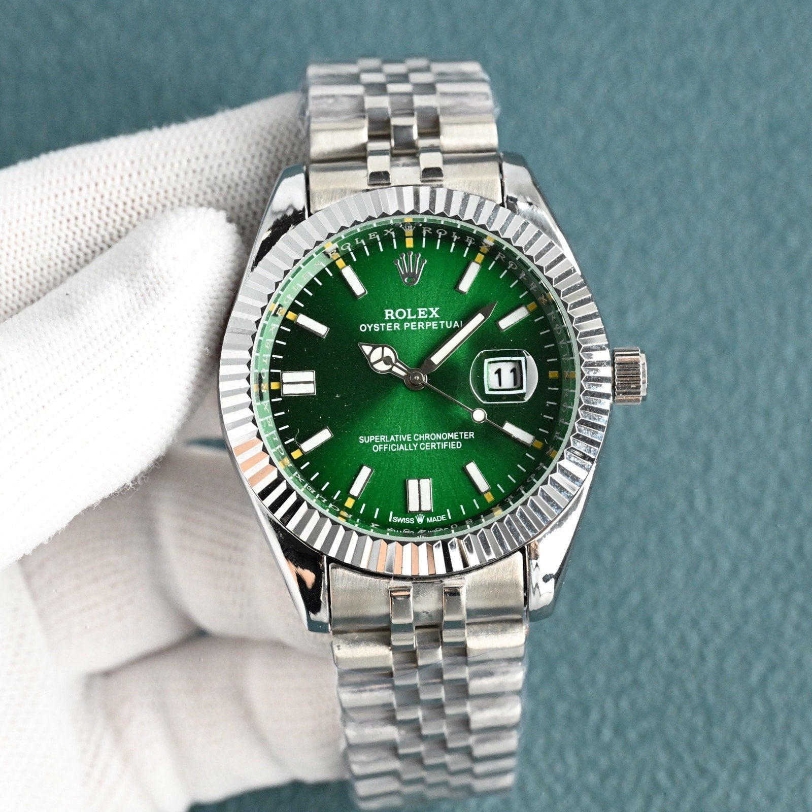 Rolex Datejust Green Dial – Jubilee Bracelet Edition
