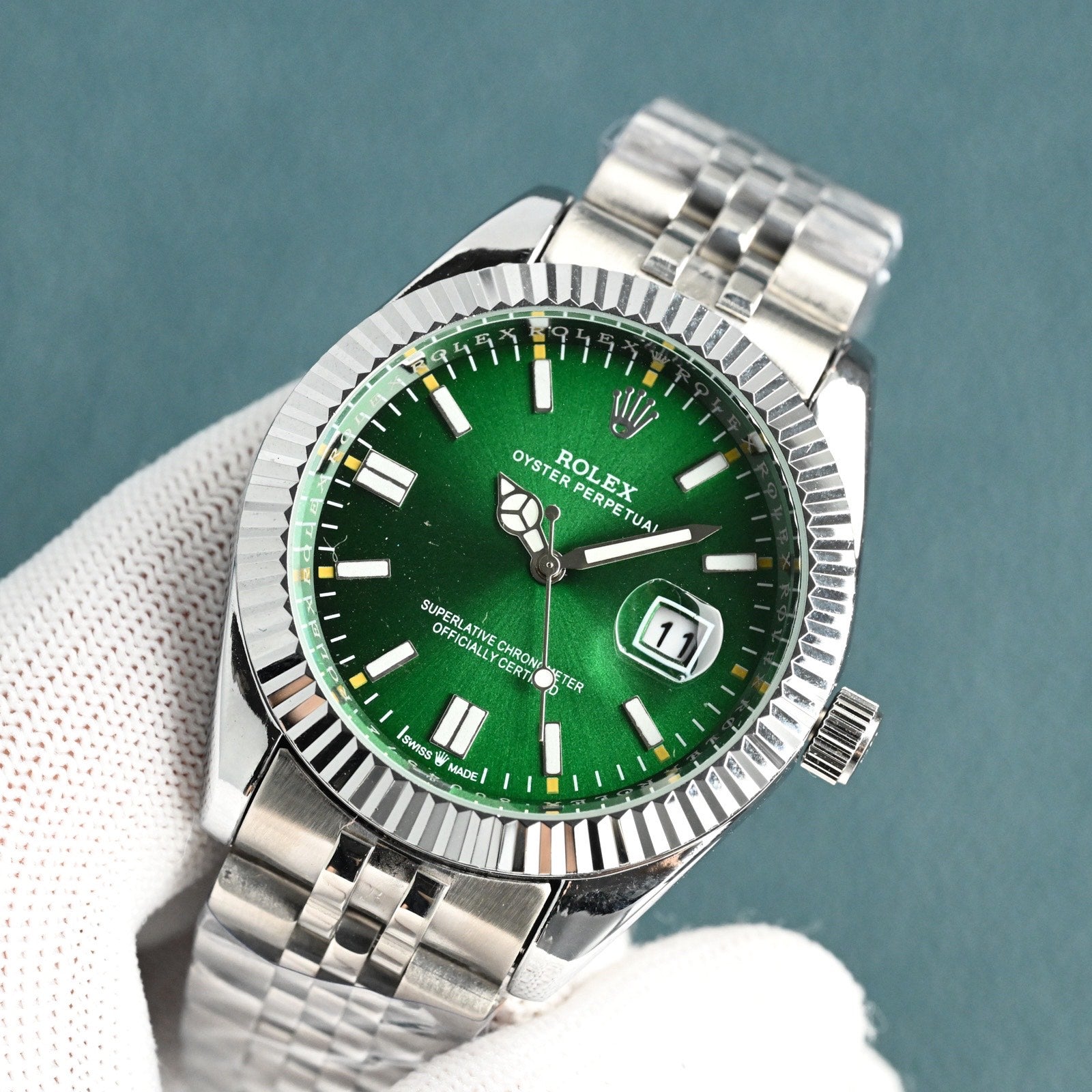 Rolex Datejust Green Dial – Jubilee Bracelet Edition