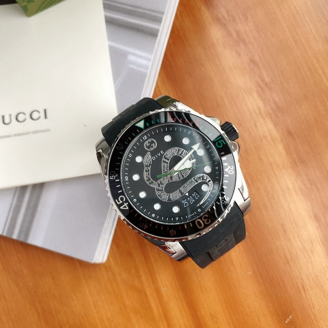 Signature Style - Gucci Black Dial Luxury Watch