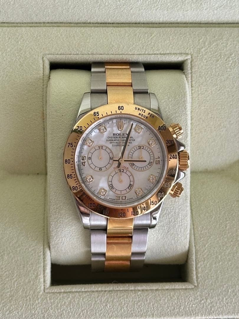 Daytona Legacy: Chronograph in Silver & Gold